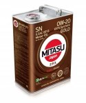MITASU MJ-102 GOLD SN 0W-20 ILSAC GF-5 4L