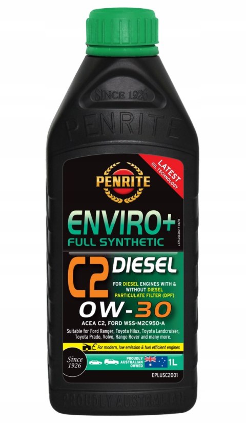 PENRITE ENVIRO+ C2 0W-30 1L - Full Synthetic