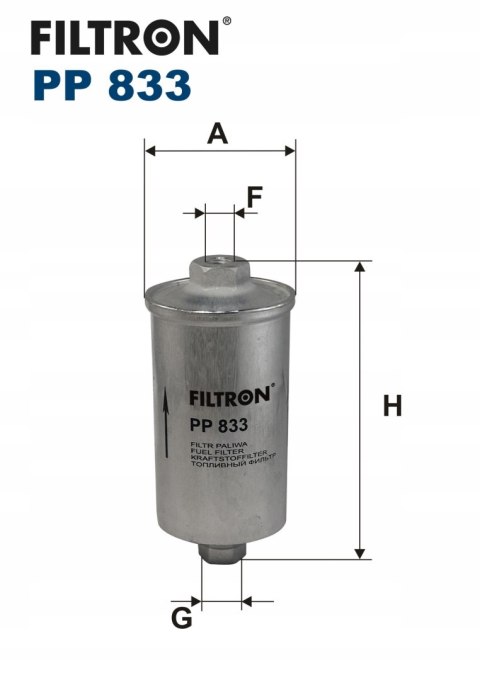 Filtron PP 833 Filtr paliwa