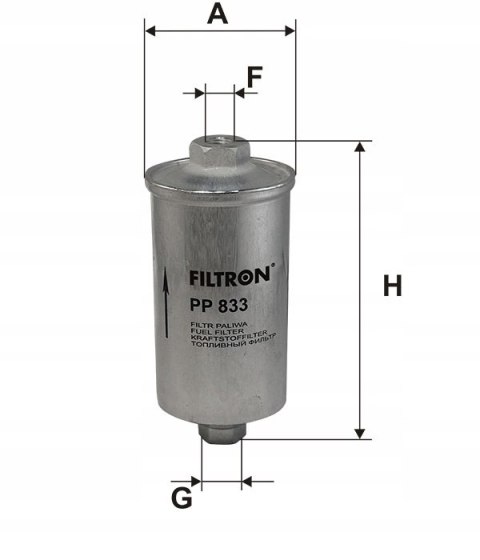 Filtron PP 833 Filtr paliwa