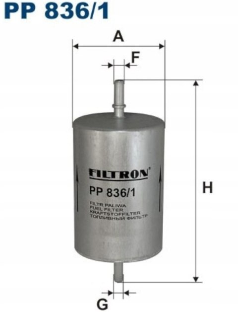Filtron PP 836/1 Filtr paliwa