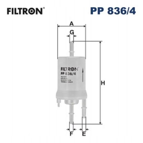 Filtron PP 836/4 Filtr paliwa