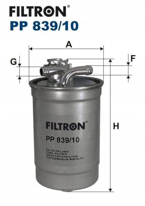Filtron PP 839/10 Filtr paliwa