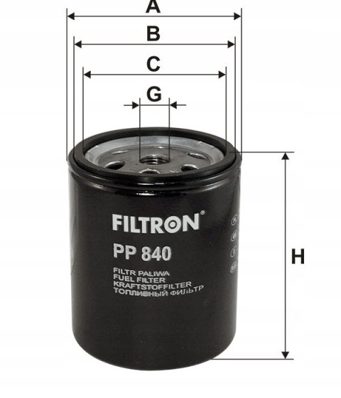 Filtron PP 840 Filtr paliwa
