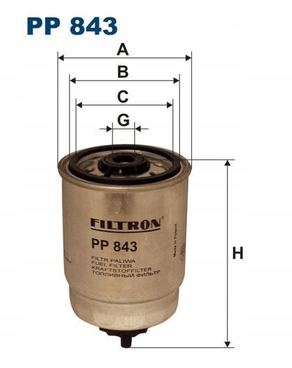 Filtron PP 843 Filtr paliwa