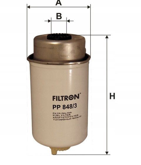 Filtron PP 848/3 Filtr paliwa