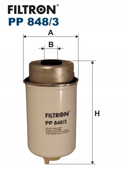 Filtron PP 848/3 Filtr paliwa