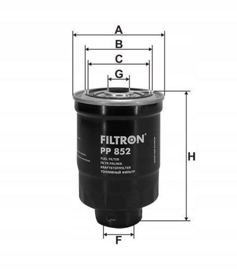 Filtron PP 852 Filtr paliwa