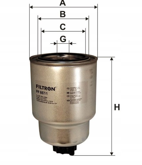 Filtron PP 857/1 Filtr paliwa