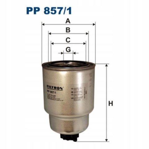 Filtron PP 857/1 Filtr paliwa