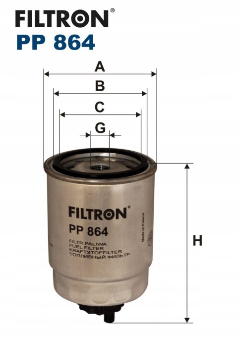 Filtron PP 864 Filtr paliwa