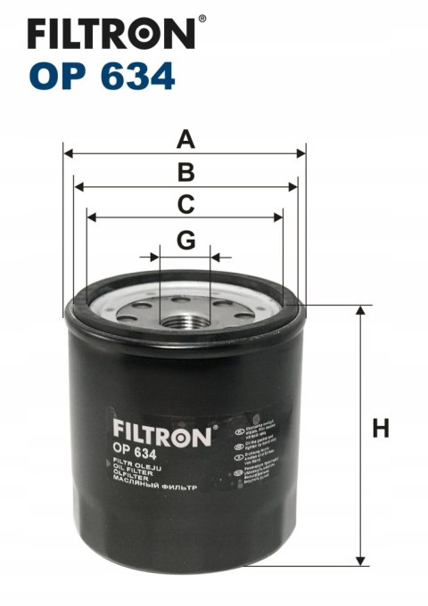 Filtron OP 634 Filtr oleju