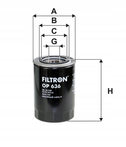 Filtron OP 636 Filtr oleju