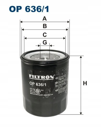Filtron OP 636/1 Filtr oleju