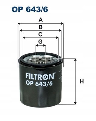 Filtron OP 643/6 Filtr oleju