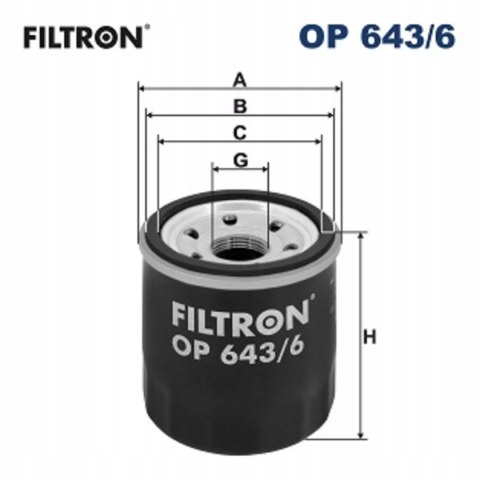 Filtron OP 643/6 Filtr oleju