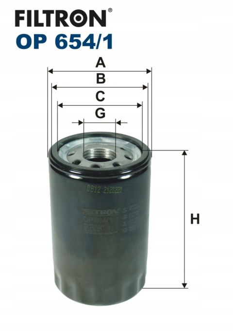 Filtron OP 654/1 Filtr oleju