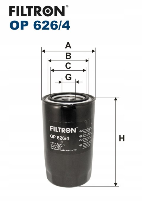 FILTR OLEJU OP 626/4 FILTRON
