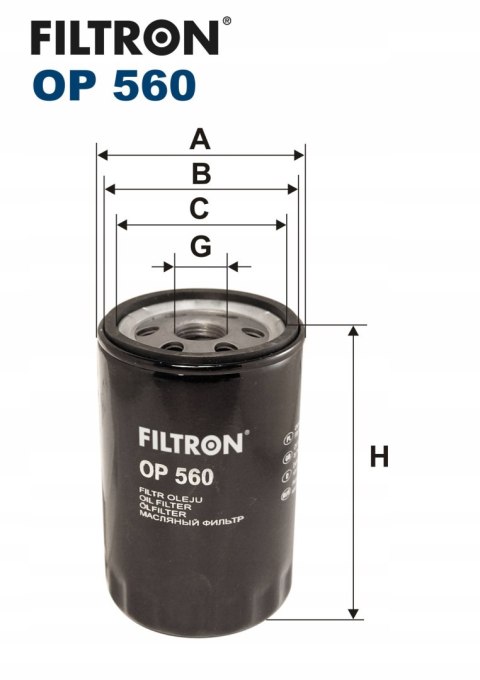 Filtron OP 560 Filtr oleju