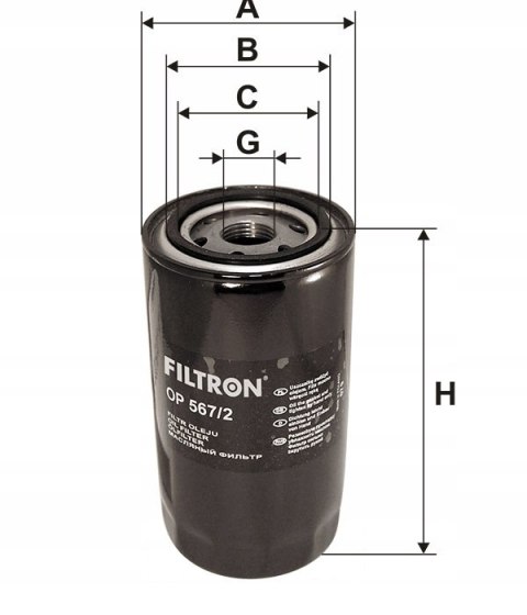 Filtron OP 567/2 Filtr oleju