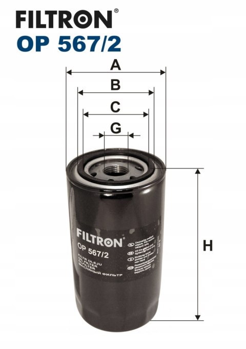 Filtron OP 567/2 Filtr oleju