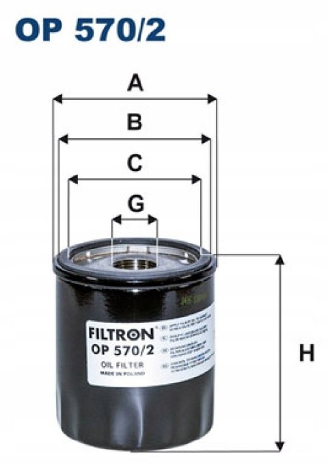 Filtron OP 570/2 Filtr oleju