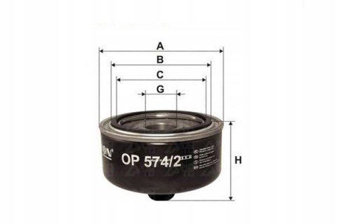 Filtron OP 574/2 Filtr oleju