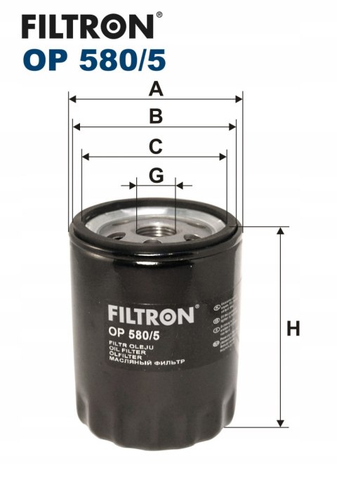 Filtron OP 580/5 Filtr oleju