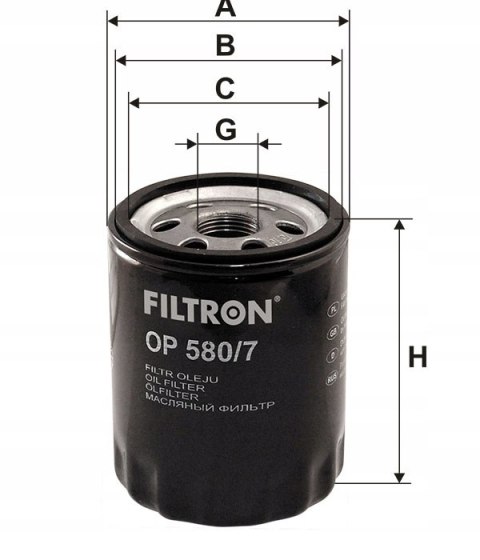 Filtron OP 580/7 Filtr oleju