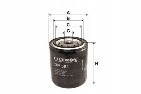 Filtron OP 581 Filtr oleju