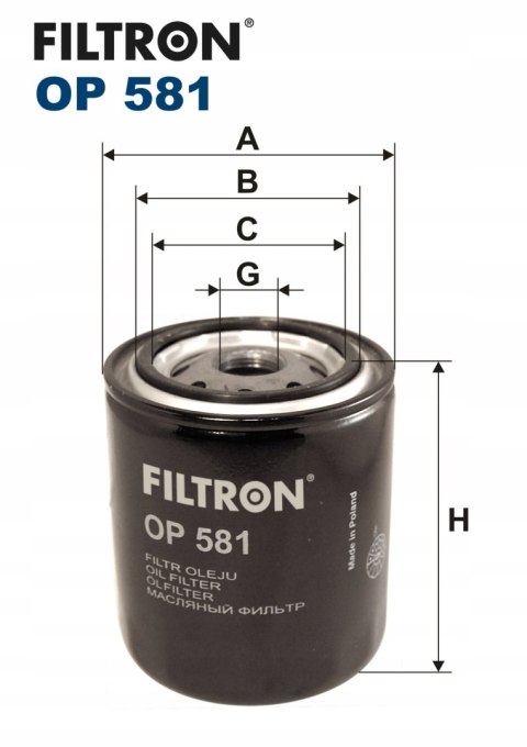 Filtron OP 581 Filtr oleju