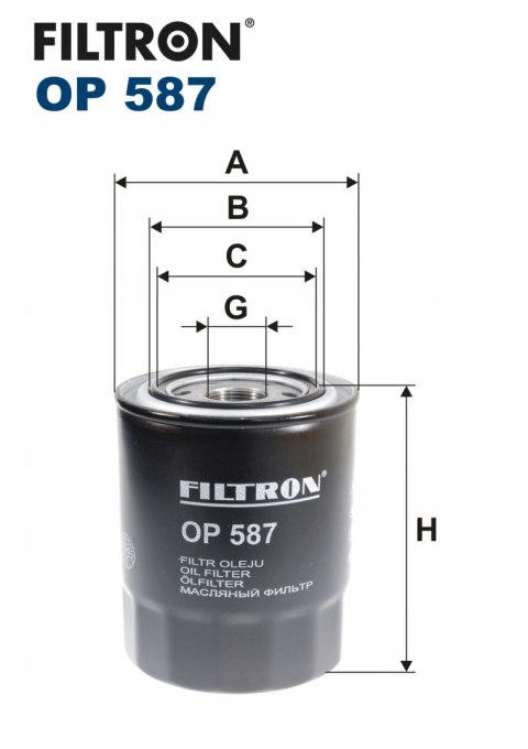 Filtron OP 587 Filtr oleju