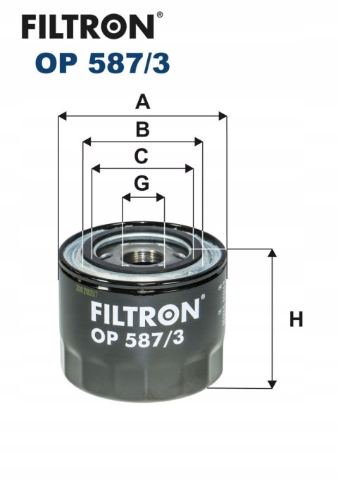 Filtron OP 587/3 Filtr oleju