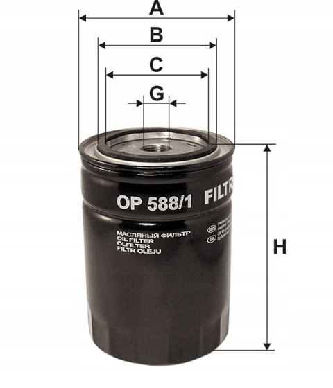Filtron OP 588/1 Filtr oleju