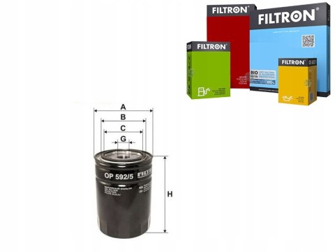 Filtron OP 592/5 Filtr oleju