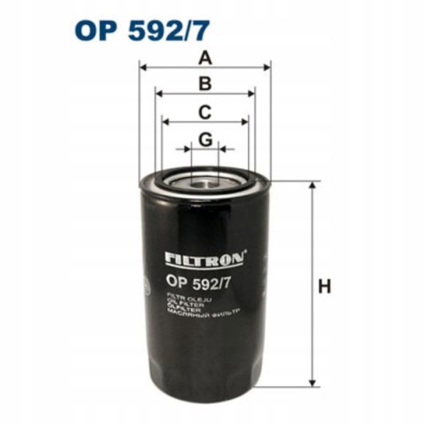 Filtron OP 592/7 Filtr oleju