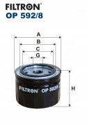 Filtron OP 592/8 Filtr oleju