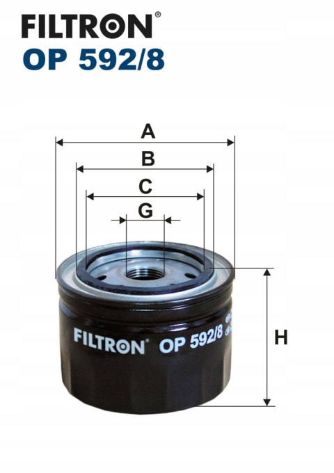 Filtron OP 592/8 Filtr oleju