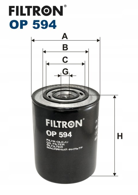 Filtron OP 592/8 Filtr oleju