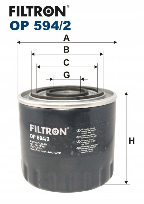 Filtron OP 594/2 Filtr oleju