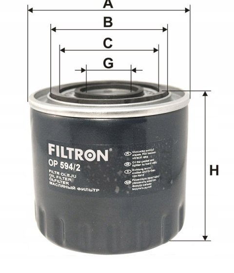 Filtron OP 594/2 Filtr oleju