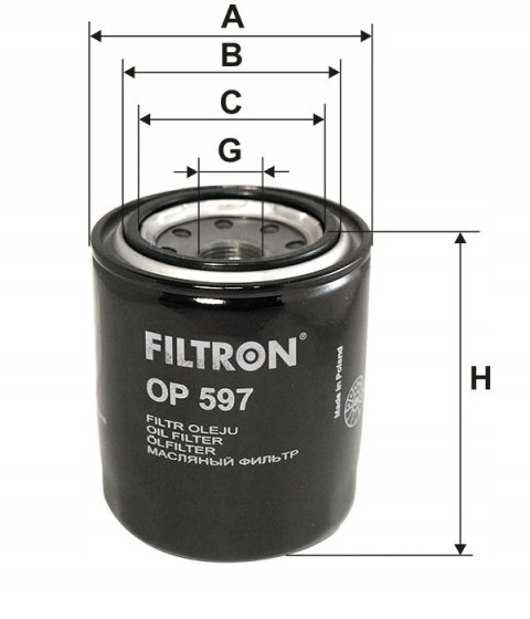 Filtron OP 597 Filtr oleju