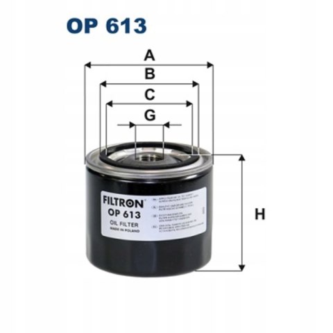Filtron OP 613 Filtr oleju
