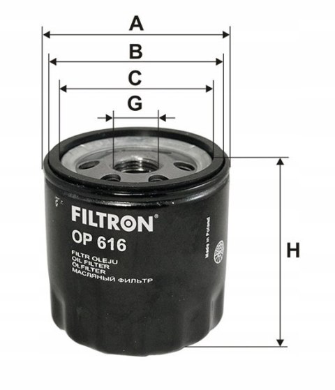 Filtron OP 616 Filtr oleju