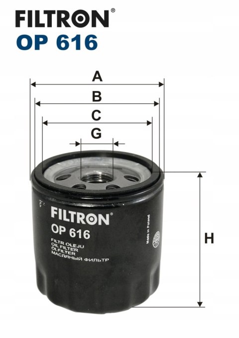 Filtron OP 616 Filtr oleju