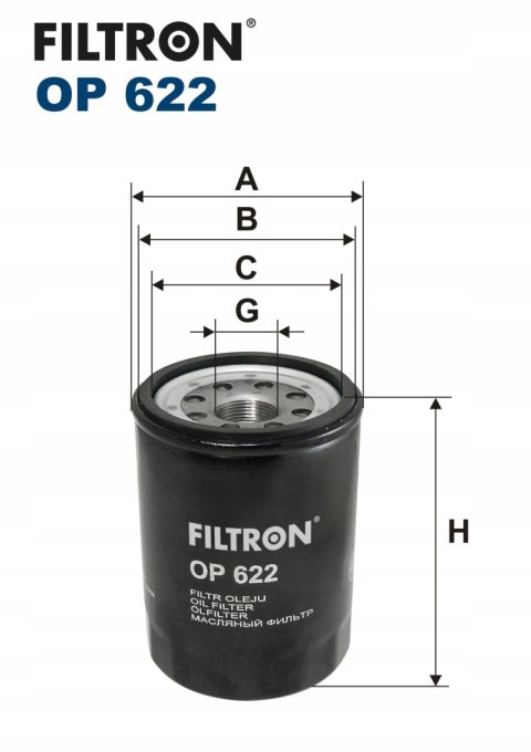 Filtron OP 622 Filtr oleju