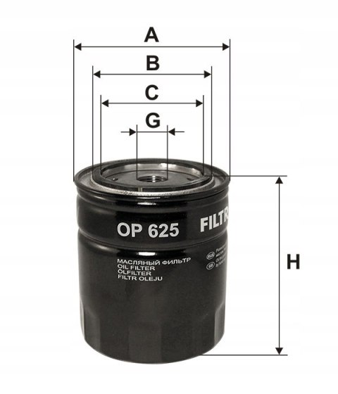 Filtron OP 625 Filtr oleju