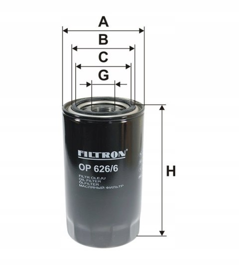 Filtron OP 626/6 Filtr oleju