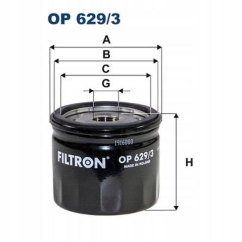 Filtron OP 629/3 Filtr oleju