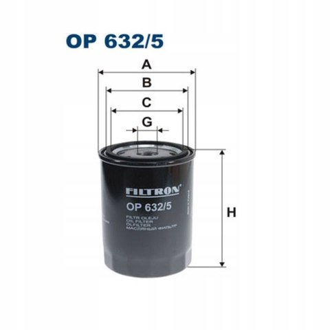 Filtron OP 632/5 Filtr oleju